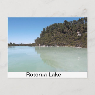 Eine Postkarte eines schönen Lago in Rotorua