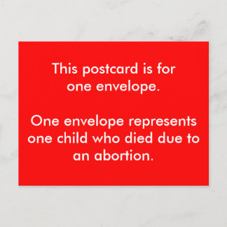 Eine Postkarte für roten Umschlag-Tag