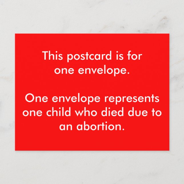 Eine Postkarte für roten Umschlag-Tag (Vorderseite)