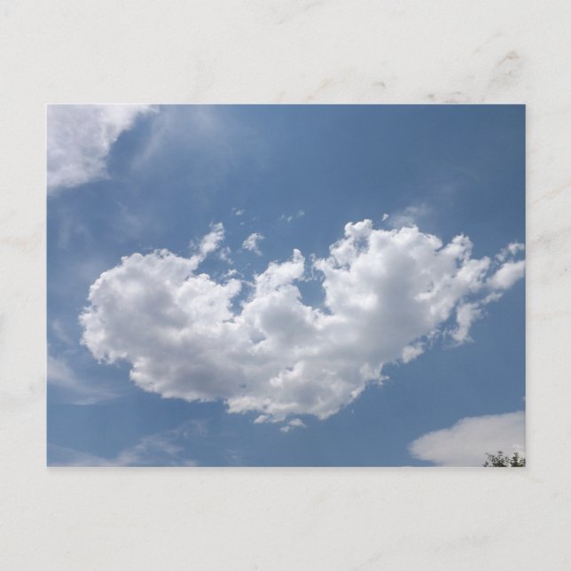 Eine Postkarte mit gebrochenem Herzen (Vorderseite)