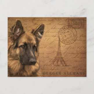 Eine Postkarte von paris