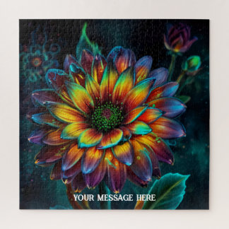 Eine prächtige große exotische Blüte blüht Puzzle
