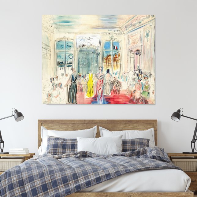 Eine Präsentation bei Schiaparelli Leinwanddruck (Insitu (Schlafzimmer))