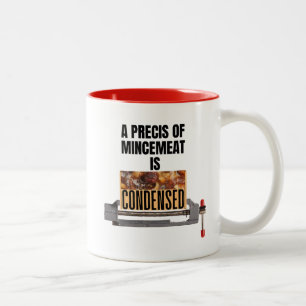 Eine Präzision von Mincemeat ist kondensiert Zweifarbige Tasse