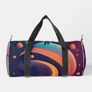 Eine Print Cut Sew Bag mit einem dynamischen kosmi Duffle Bag