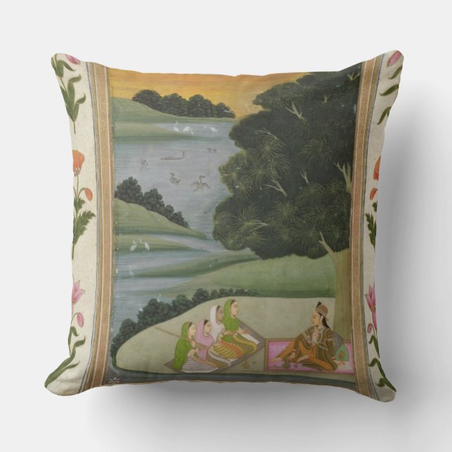 Eine Prinzessin, die auf weibliche Musiker durch Kissen (Vorderseite)