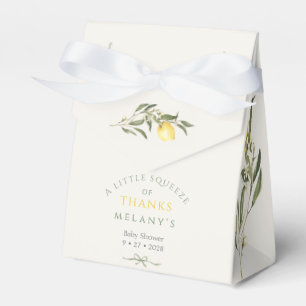 Eine Prise Dankeschön Zitrone Citrus Baby Shower Geschenkschachtel
