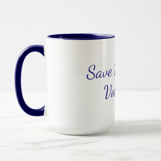 eine pro-Demokratie-Kaffeetasse Tasse (Links)