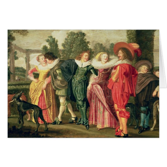 Eine Promenade im Garten, c.1623 (Vorderseite (Horizontal))