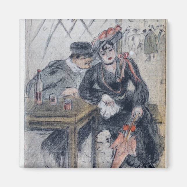 Eine Prostituierte und ihr Mandant Magnet (Vorne)