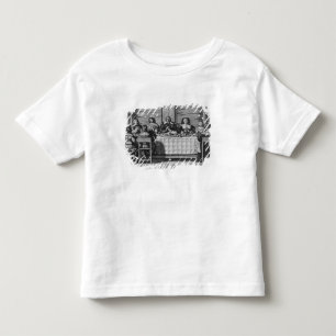Eine protestierende Familie, welche die Mahlzeit Kleinkind T-shirt