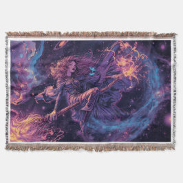 Eine psychedelische Hexe Wurfdecke Decke