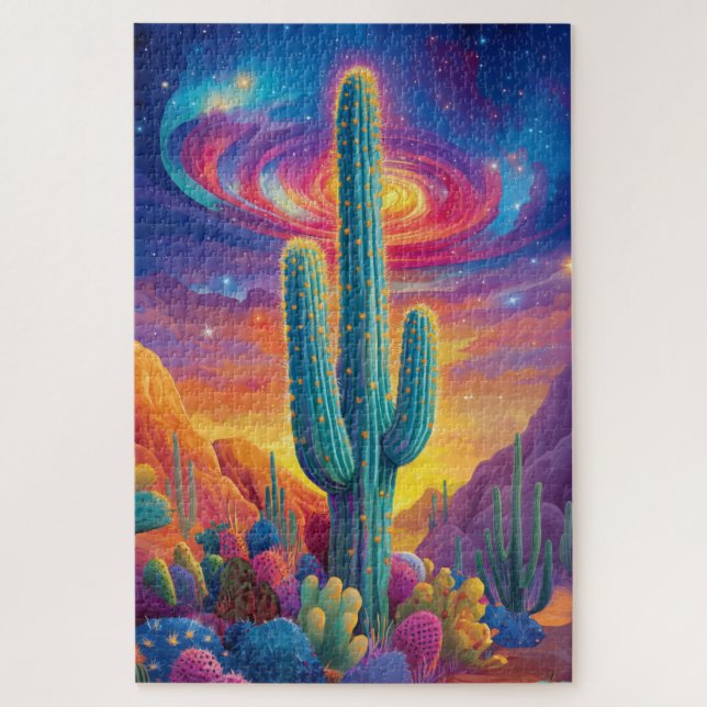 Eine psychedelische Wüstenlandschaft Puzzle (Vertikal)