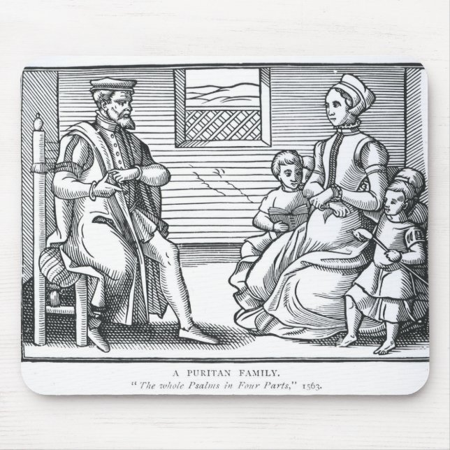 Eine Puritaner-Familie Mousepad (Vorne)