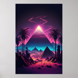 Eine Pyramide im Neon Sands Poster