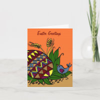 Eine Pysanka und Vogel-Ukrainer-Volkskunst