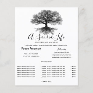 Eine Quelle Tree of Life Design Flyer
