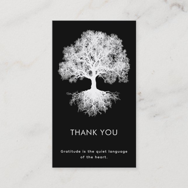 Eine Quelle | Tree of Life Design Visitenkarte (Vorderseite)