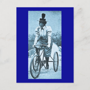 Eine Radtour - Vintage Postkarte