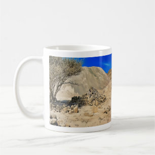 Eine raue, trockene Landschaft Kaffeetasse