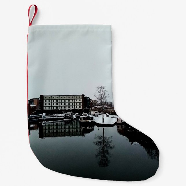 Eine Reflexion im Wasser Kleiner Weihnachtsstrumpf (Vorderseite)