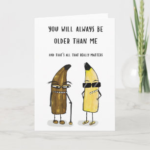 Eine reife alte Geburtstagskarte Karte