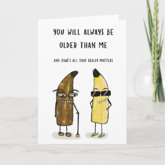 Eine reife alte Geburtstagskarte Karte