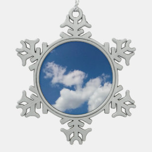 Eine Reihe von Wolken Schneeflocken Zinn-Ornament
