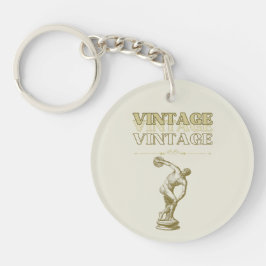 Eine Reise durch die Vintage Ästhetik Schlüsselanhänger