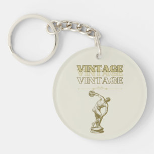 Eine Reise durch die vintage Ästhetik Schlüsselanhänger
