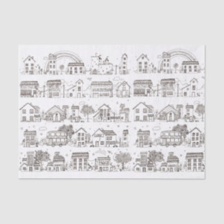 Eine Reise durch Gekritzeldorf - Seidenpapier