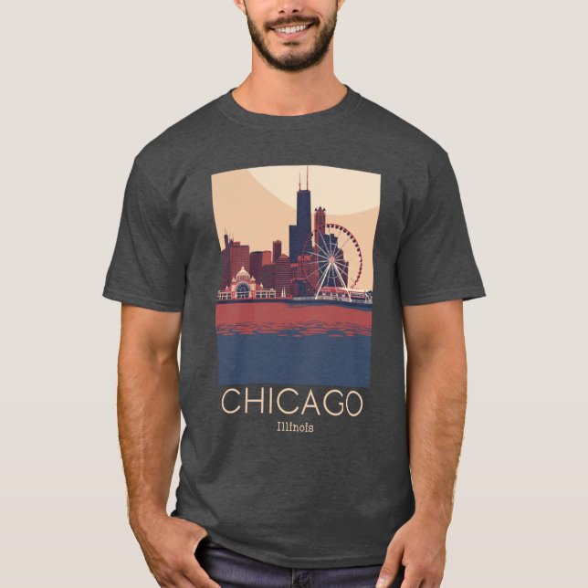 Eine Reise nach Chicago - Il'Illinois T-Shirt (Vorderseite)
