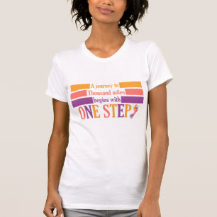 Eine Reise von tausend Meilen beginnt mit einem Sc T-Shirt