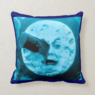Eine Reise zum Mond (Blauer Mond) American MoJo Pi Kissen