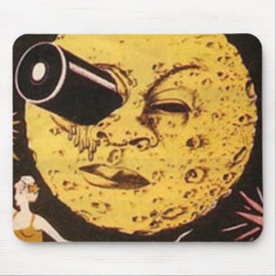 Eine Reise zum Mond-Film-Plakat Mousepad