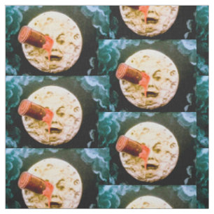 Eine Reise zum Mond Le Voyage dans la Lune Vintage Stoff