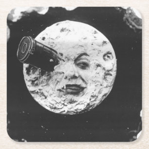 Eine Reise zum Mond Rechteckiger Pappuntersetzer