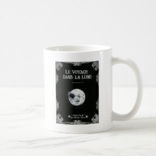 Eine Reise zum Mond Vintage Retro Französisches Ki Kaffeetasse