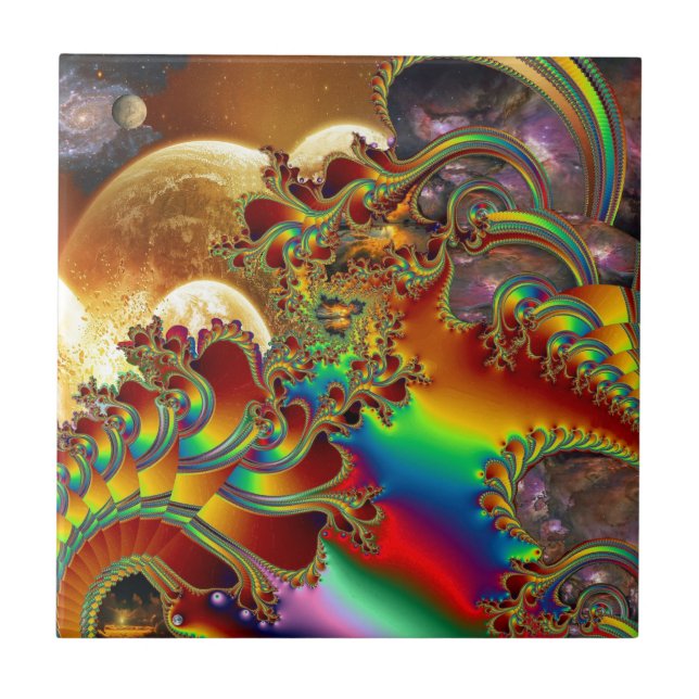 Eine Reise zur Unendlichkeit Fliese (Vorderseite)