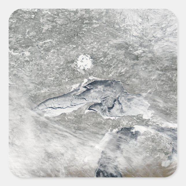 Eine relativ seltene Eisdecke Quadratischer Aufkleber (Vorderseite)