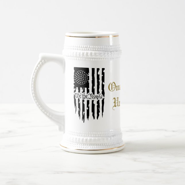 Eine Republik unter Gott beer Stein Bierglas (Links)