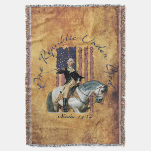 Eine Republik unter Gott Washington Zahlen14 wirbe Decke