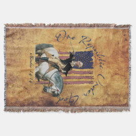 Eine Republik unter Gott Washington Zahlen14 wirbe Decke