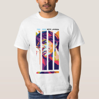 Eine retro-inspirierte Hommage an Mick Jagger — ze T-Shirt