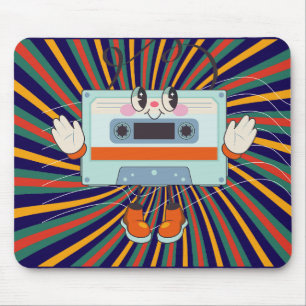 Eine Retro-Musiklinie Mousepad