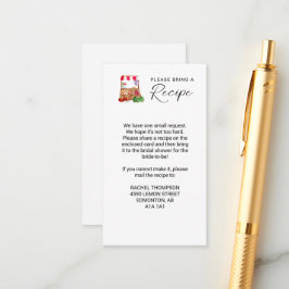 Eine Rezession aus dem Brautparty des Marktes Begleitkarte