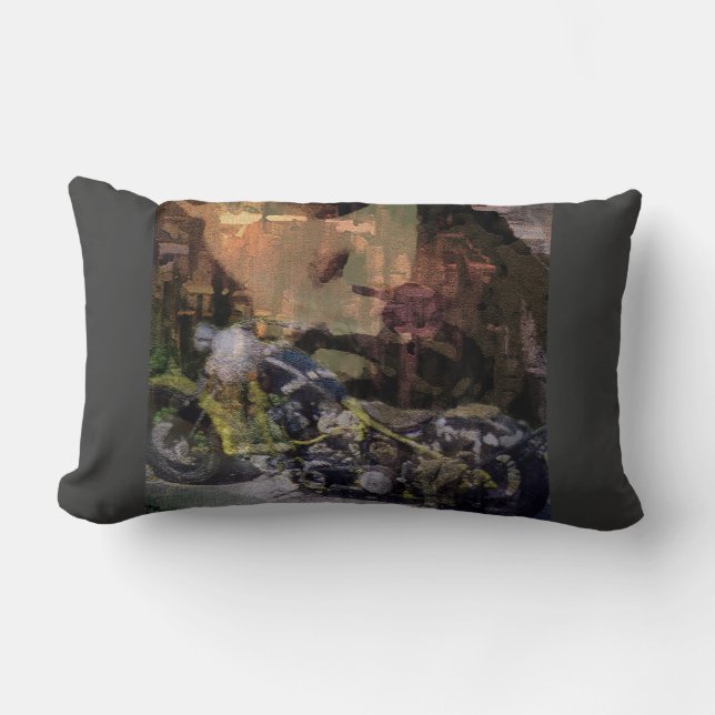 "Eine Richtung der Freiheit" Wurfs-KissenLumbar Lendenkissen (Vorderseite)