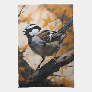 Eine Robin-Serenade im Blätterdach, Geschirrtuch