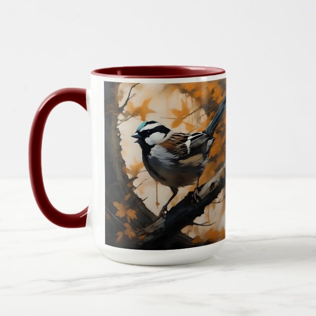 Eine Robin's Serenade in der Kanone, Tasse (Links)