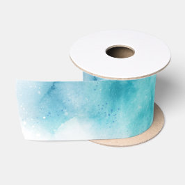 Eine Rolle Band mit einem Aquarelldesign  Satinband